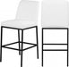 Meridian Furniture - Bryce Faux Leather Bar Stool Set of 2 in White - 919White-C - GreatFurnitureDeal
