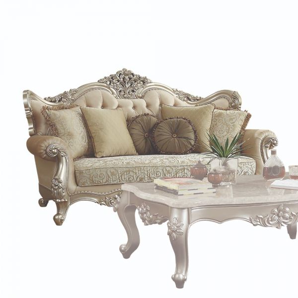 Acme Furniture - Bently Champagne 3 Piece Living Room Set - 50660-61-62 - GreatFurnitureDeal