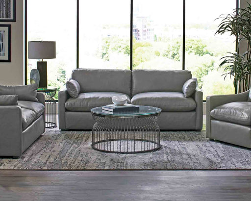 Coaster Furniture - Grayson Sloped Arm Upholstered Sofa Grey - 506771 - GreatFurnitureDeal