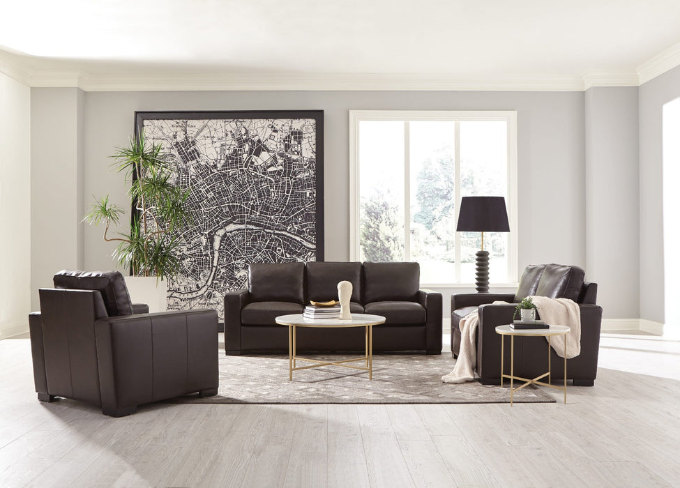 Coaster Furniture - Boardmead 2-Piece Track Arms Living Room Set Dark Brown - 506801-S2 - GreatFurnitureDeal