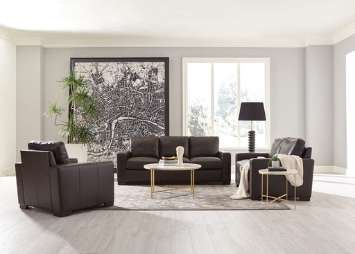 Coaster Furniture - Boardmead 3-Piece Track Arms Living Room Set Dark Brown - 506801-S3 - GreatFurnitureDeal