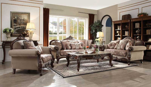 Acme Furniture - Mehadi Walnut 2 Piece Sofa Set - 50690-91 - GreatFurnitureDeal