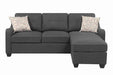 Coaster Furniture - Nicolette Sectional with Chaise in Dark Grey - 508321 - GreatFurnitureDeal