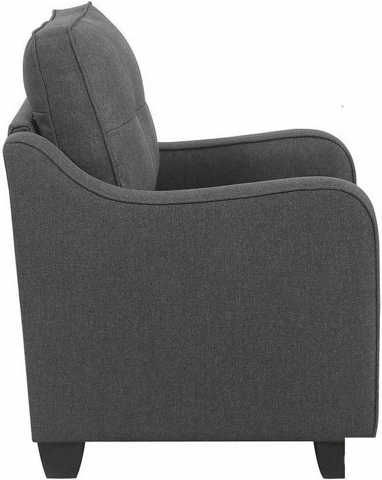 Coaster Furniture - Nicolette Dark Gray Chair - 508322 - GreatFurnitureDeal