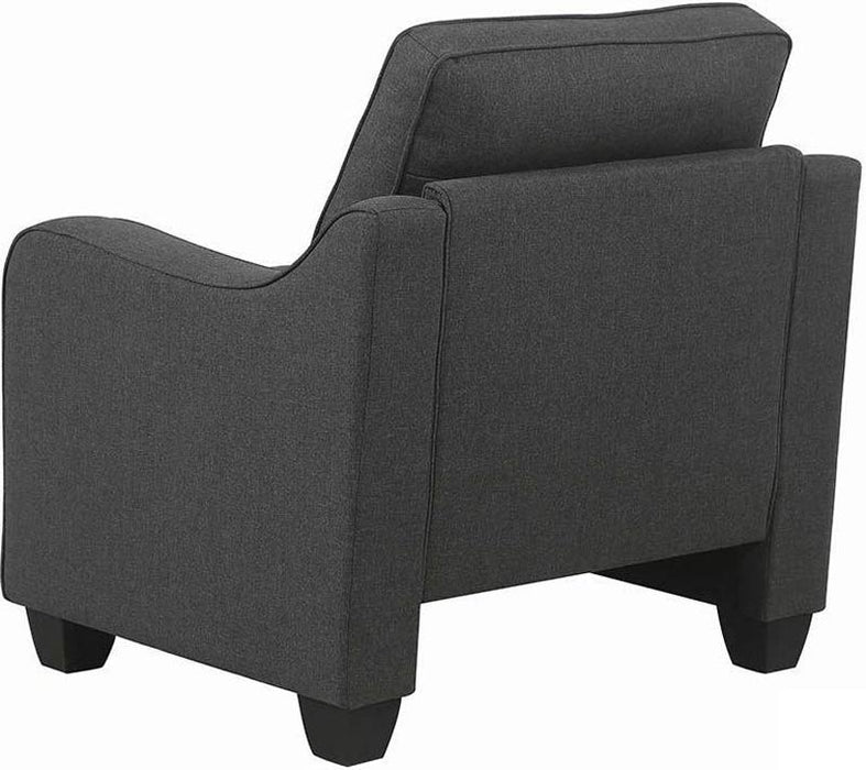 Coaster Furniture - Nicolette Dark Gray Chair - 508322 - GreatFurnitureDeal