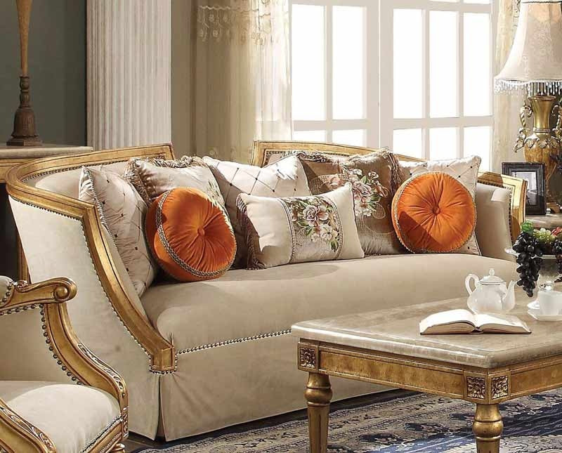 Acme Furniture - Daesha Antique Gold Sofa - 50835