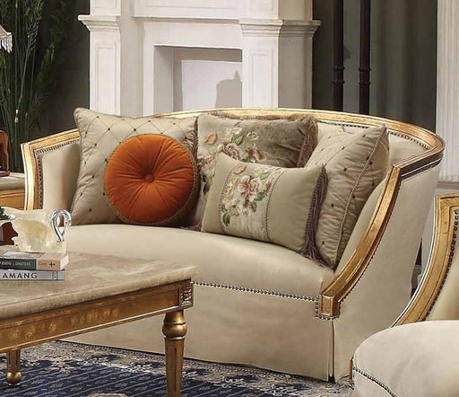 Acme Furniture - Daesha Antique Gold Loveseat - 50836 - GreatFurnitureDeal