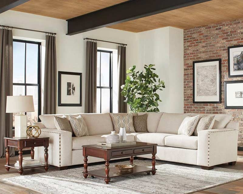 Coaster Furniture - Aria Sectional Sofa in Oatmeal - 508610 - GreatFurnitureDeal