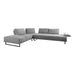 Coaster Furniture - Arden 2-Piece Adjustable Back Sectional Taupe - 508888 - GreatFurnitureDeal