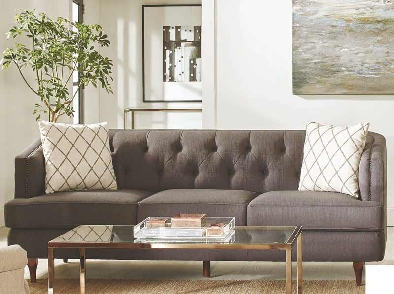 Coaster Furniture - Shelby 3 Piece Gray Living Room Set - 508951-S3 - Sofa