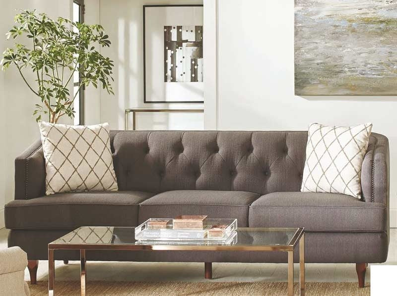Coaster Furniture - Shelby Gray Sofa - 508951 - GreatFurnitureDeal