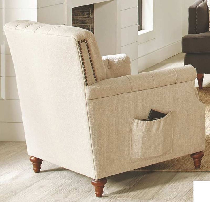 Coaster Furniture - Shelby Beige Chair - 508953