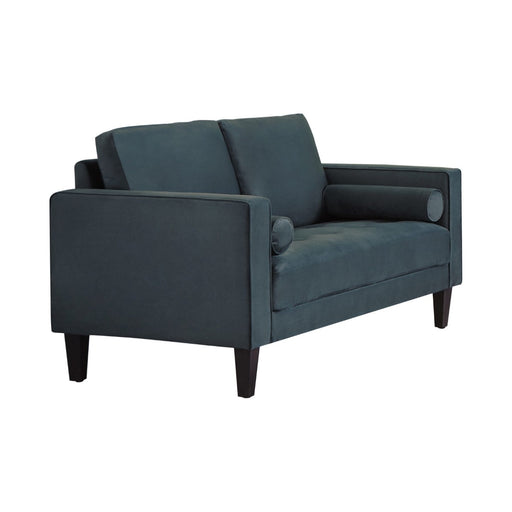 Coaster Furniture - Gulfdale Cushion Back Upholstered Loveseat Dark Teal - 509072 - GreatFurnitureDeal