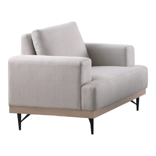 Coaster Furniture - Kester Recessed Track Arm Chair Beige - 509183 - GreatFurnitureDeal