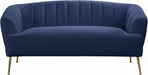 Meridian Furniture - Tori 3 Piece Living Room Set in Navy - 657Navy-S-3SET - GreatFurnitureDeal