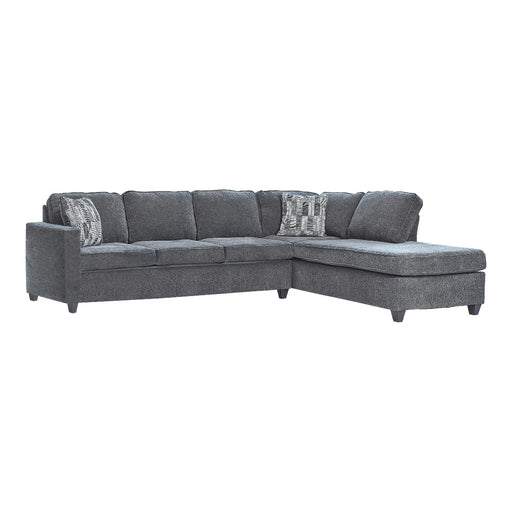 Coaster Furniture - Mccord 2-Piece Cushion Back Sectional Dark Grey - 509347 - GreatFurnitureDeal