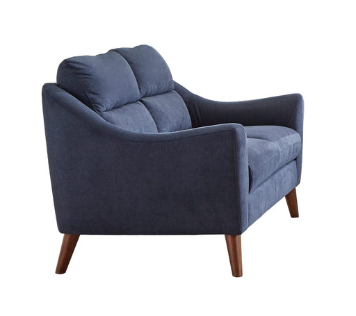 Coaster Furniture - Gano Sloped Arm Upholstered Loveseat Navy Blue - 509515 - GreatFurnitureDeal