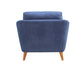 Coaster Furniture - Gano Sloped Arm Upholstered Chair Navy Blue - 509516 - GreatFurnitureDeal