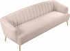 Meridian Furniture - Tori 3 Piece Living Room Set in Pink - 657Pink-S-3SET - GreatFurnitureDeal