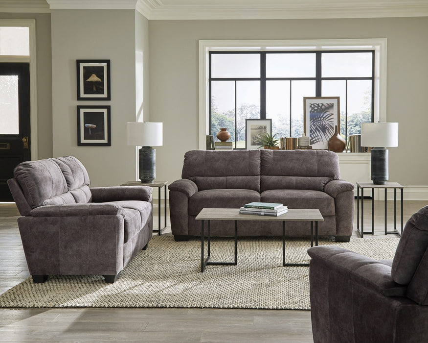 Coaster Furniture - Hartsook Upholstered Pillow Top Arm Loveseat Charcoal Grey - 509752 - GreatFurnitureDeal