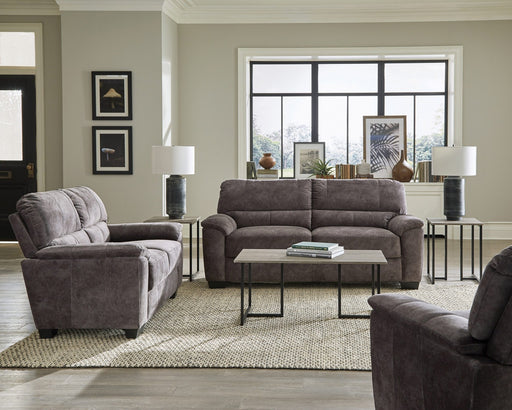 Coaster Furniture - Hartsook 3-Piece Pillow Top Arm Living Room Set Charcoal Grey - 509751-S3 - GreatFurnitureDeal