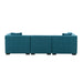 GFD Home - Sectional Sofa with Removable Ottoman Green - GreatFurnitureDeal