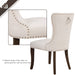 GFD Home - TOPMAX Dining Chair Tufted Armless Chair Upholstered Accent Chair, Set of 6 (Cream) - GreatFurnitureDeal