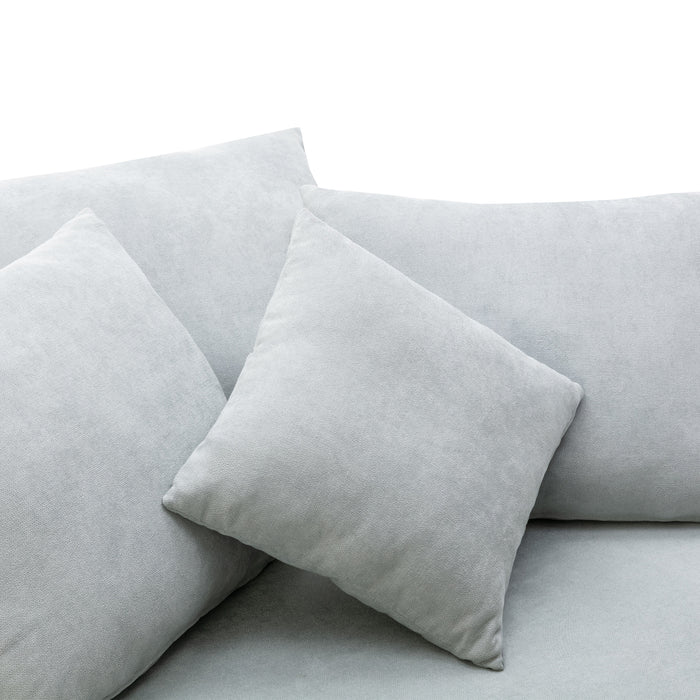 GFD Home - Orisfur. 360° Swivel Accent Barrel Chair with Storage Ottoman & 4 Pillows, Modern Linen Leisure Chair Round Accent for Living Room - GreatFurnitureDeal