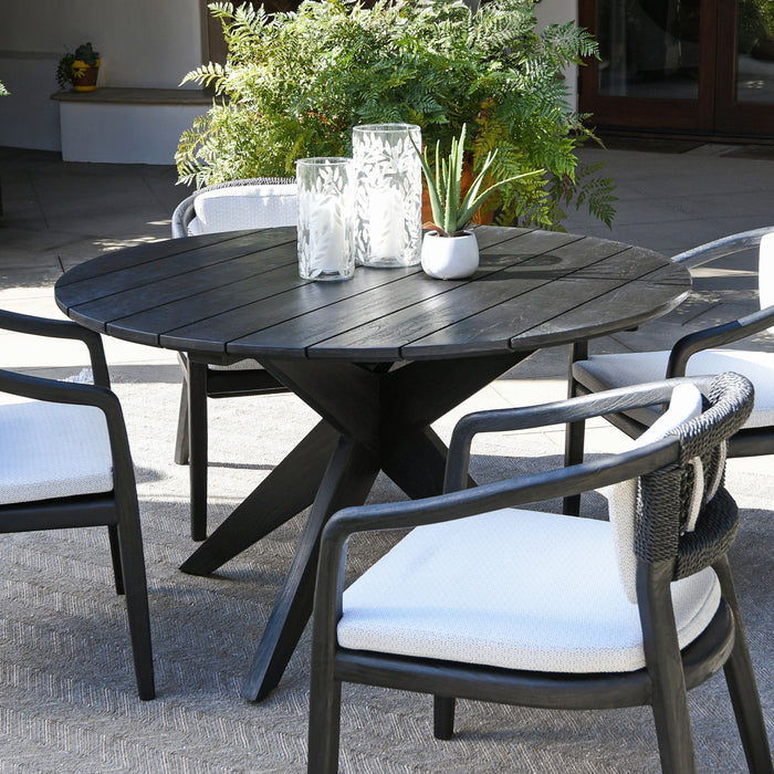 Classic Home Furniture - Alameda 53 Outdoor Round Dining Table Black - 51005875