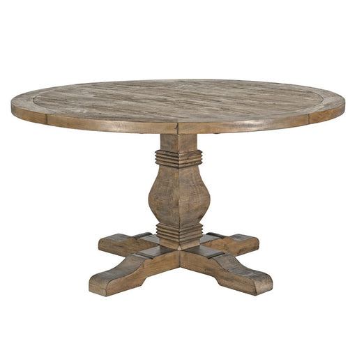 Classic Home Furniture - Caleb 55" Round Dining Table Desert Gray - 51030183 - GreatFurnitureDeal