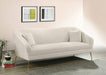 Meridian Furniture - Hermosa 3 Piece Living Room Set in Cream - 658Cream-S-3SET - GreatFurnitureDeal
