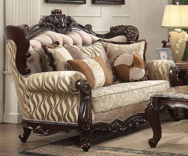 Acme Furniture - Shalisa Beige Pattern Loveseat - 51051