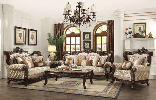 Acme Furniture - Shalisa Beige Pattern 3 Piece Living Room Set - 51050-51-52