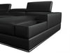VIG Furniture - Divani Casa Pella Modern Black Italian Leather U Shaped Sectional Sofa - VGCA5106O-BLK-SECT - GreatFurnitureDeal