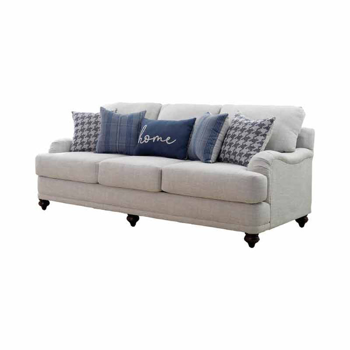 Coaster Furniture - Gwen 3 Piece Living Room Set in Light Grey - 511091-92-3SET - GreatFurnitureDeal