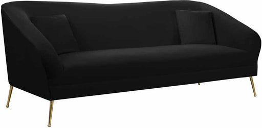 Meridian Furniture - Hermosa 3 Piece Living Room Set in Black - 658Black-S-3SET - GreatFurnitureDeal