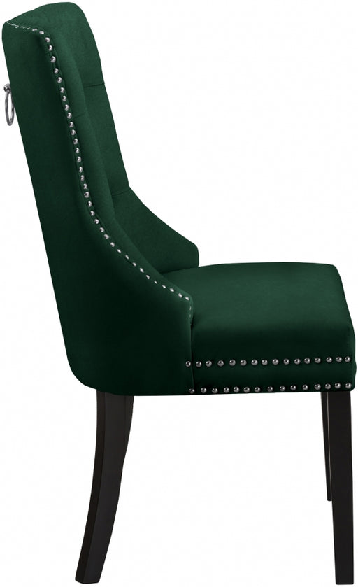 Meridian Furniture - Nikki Dining Chair in Green (Set Of 2) - 740Green-C - GreatFurnitureDeal