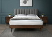 Meridian Furniture - Vance Polyester Linen King Bed in Grey - VanceGrey-K - GreatFurnitureDeal