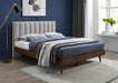 Meridian Furniture - Vance Polyester Linen King Bed in Beige - VanceBeige-K - GreatFurnitureDeal