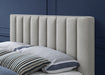 Meridian Furniture - Vance Polyester Linen Queen Bed in Beige - VanceBeige-Q - GreatFurnitureDeal