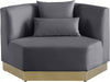 Meridian Furniture - Marquis Velvet Chair in Grey - 600Grey-C - GreatFurnitureDeal