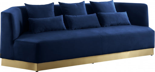 Meridian Furniture - Marquis Velvet Sofa in Navy - 600Navy-S - GreatFurnitureDeal