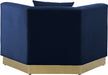 Meridian Furniture - Marquis Velvet Chair in Navy - 600Navy-C - GreatFurnitureDeal
