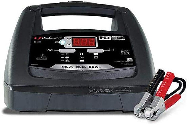 Schumacher SC1308 6-12V Fully Automatic Battery Charger and 30-100A Engine Starter with Advanced Diagnostic Testing - GreatFurnitureDeal
