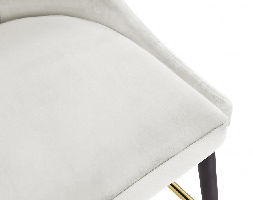 Meridian Furniture - Sleek Bar Stool Set of 2 in Cream - 960Cream-C