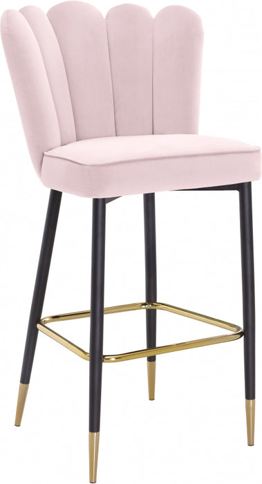 Meridian Furniture - Lily Bar Stool Set of 2 in Pink - 961Pink-C