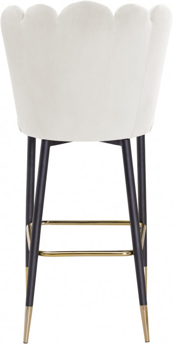 Meridian Furniture - Lily Bar Stool Set of 2 in Cream - 961Cream-C - GreatFurnitureDeal