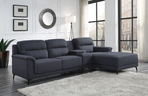 Acme Furniture - Walcher Sectional Sofa w-Storage in Gray - 51900 - GreatFurnitureDeal