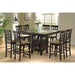 Coaster Furniture - 9 Pc Counter Height Dining Table With Lazy Susan And Chairs-100438-100209-9pc - GreatFurnitureDeal