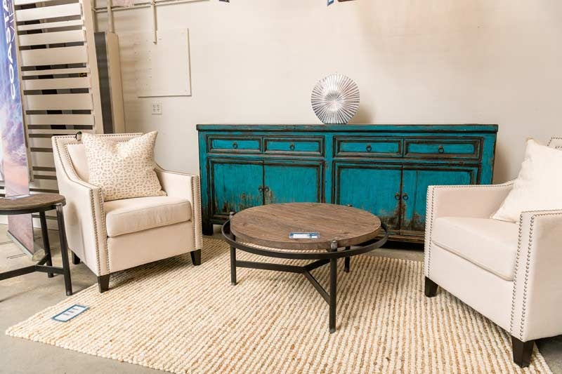 Classic Home Furniture - Libbit 4Dwr 4Dr Sideboard Antique Blue - 52003768 - GreatFurnitureDeal